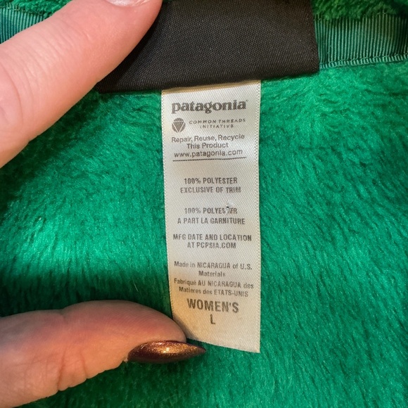 Patagonia Retro-X Polartec Thermal Pro Fleece Jacket Emerald Green Women’s L - Picture 11 of 12